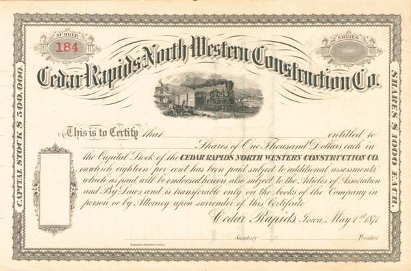 Cedar Rapids North Western Construction Co.
